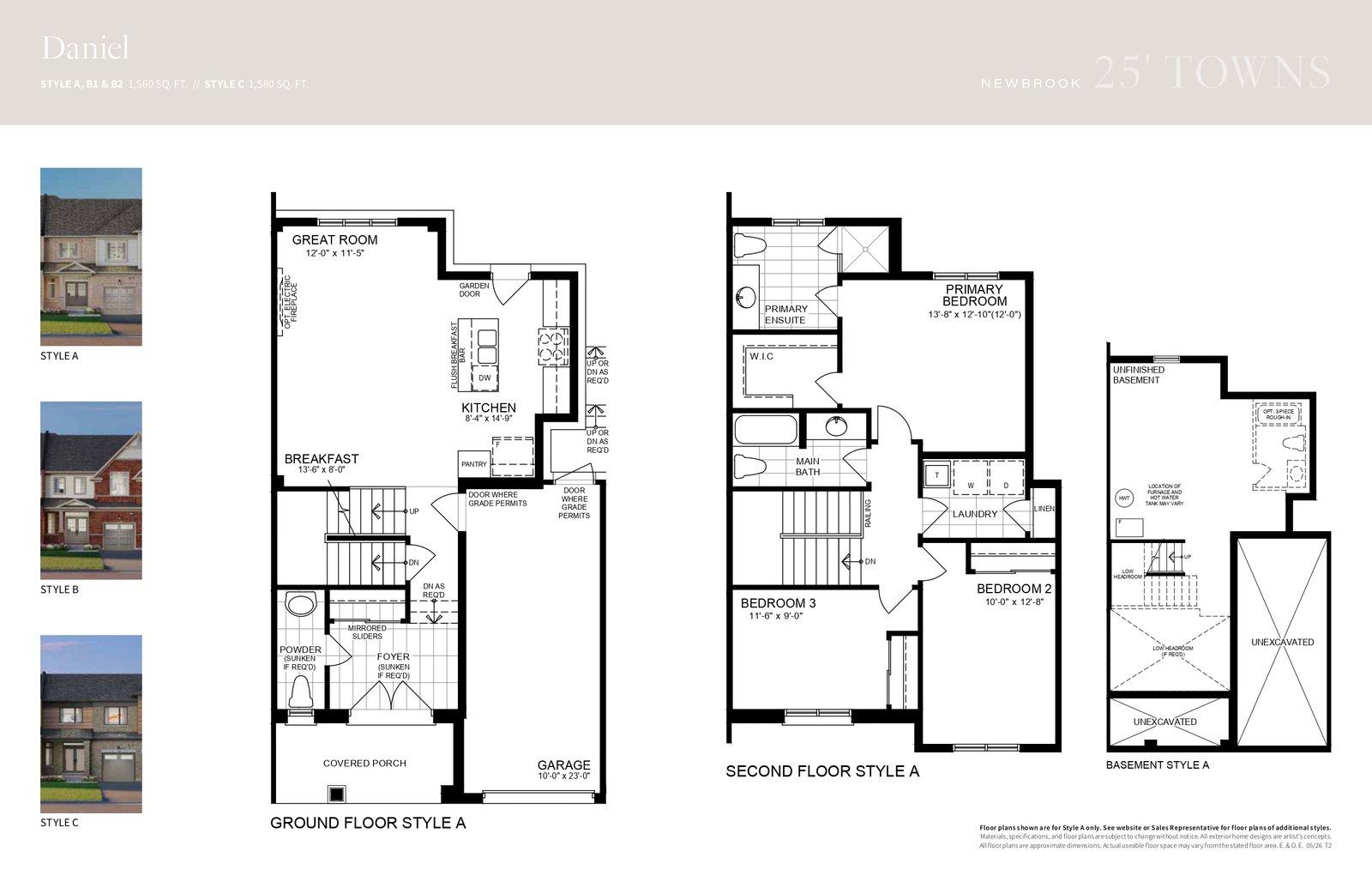 Newbrook 25 Towns Floor Plan 2